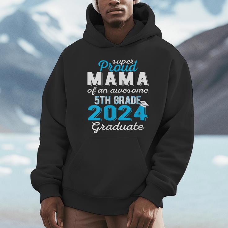 Proud Mama Of 5th Grade Graduate 2024 Elementary Graduation Unisex Hoodie