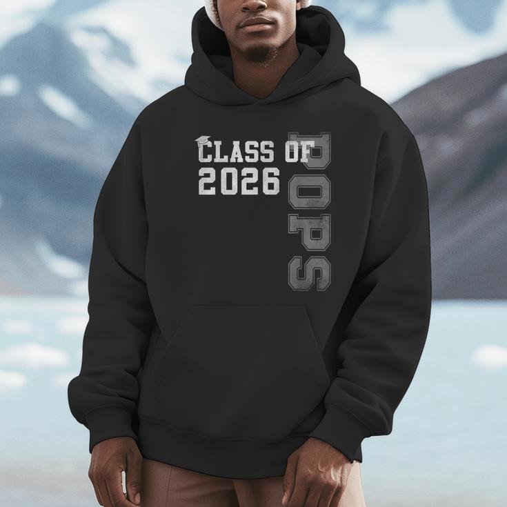Proud Pops Of A 2026 Graduate Grad Senior Graduation Unisex Hoodie