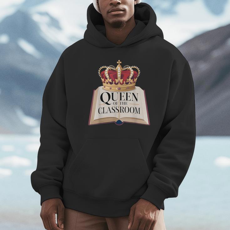 Queen Of The Classroom Appreciation Royal Crown Book Unisex Hoodie Queen Of The Classroom Appreciation Royal Crown Book Unisex Hoodie