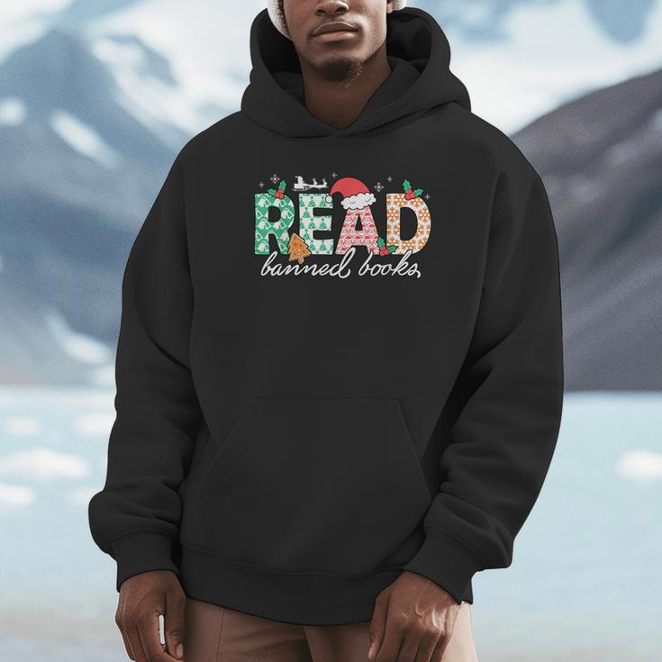 Read Banned Books Christmas Holiday Unisex Hoodie