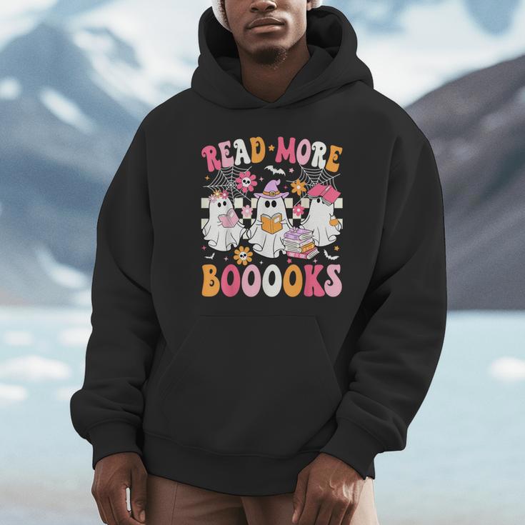 Read More Books Ghosts Reading Book Teacher Halloween Unisex Hoodie