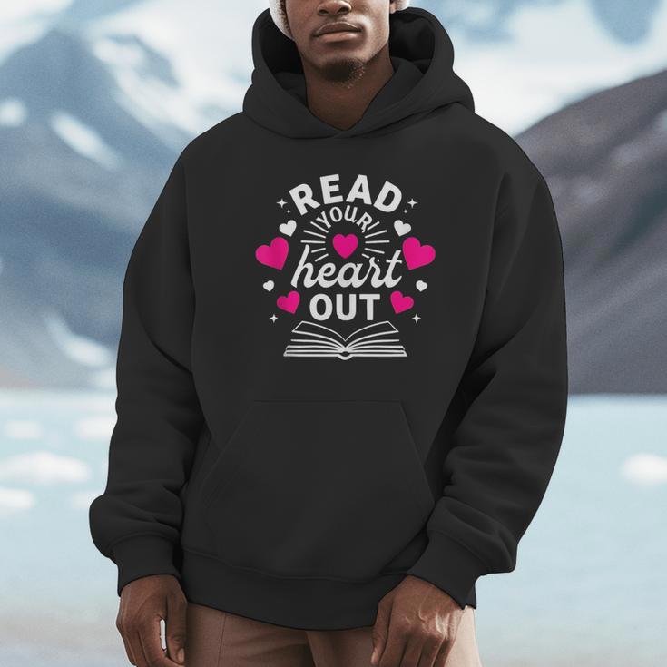 Read Your Heart Out Cute Teacher Women Book Lovers Unisex Hoodie Read Your Heart Out Cute Teacher Women Book Lovers Unisex Hoodie