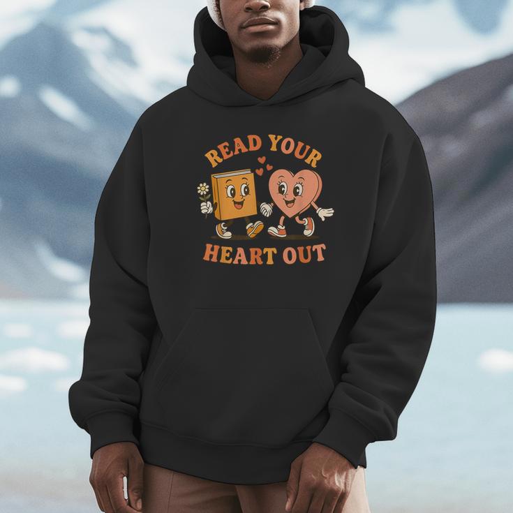Read Your Heart Out Teacher Valentines Reading Book Love Unisex Hoodie Read Your Heart Out Teacher Valentines Reading Book Love Unisex Hoodie