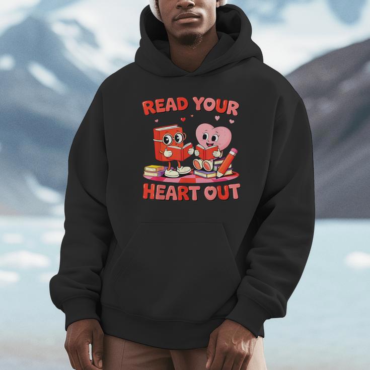 Read Your Heart Out Valentine Reading Book Girl Kid Teacher Unisex Hoodie Read Your Heart Out Valentine Reading Book Girl Kid Teacher Unisex Hoodie