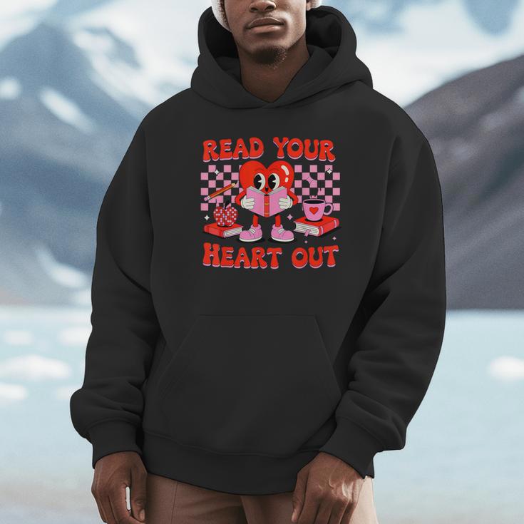 Read Your Heart Out Valentine Reading Book Kid Teacher Unisex Hoodie Read Your Heart Out Valentine Reading Book Kid Teacher Unisex Hoodie