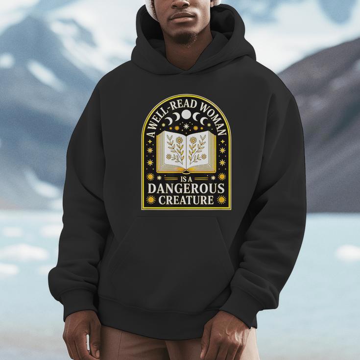 A Well Read Woman Is A Dangerous Creature For Book Lovers Unisex Hoodie