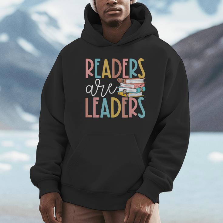 Readers Are Leaders Reading Book Lovers Teacher Women Kids Unisex Hoodie