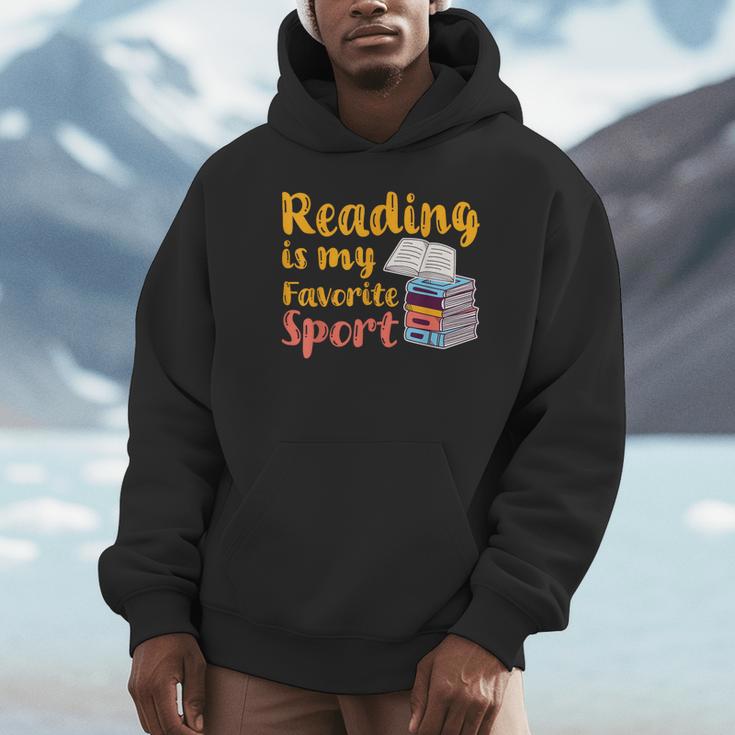 Reading Is My Favorite Sport Book Lovers Unisex Hoodie