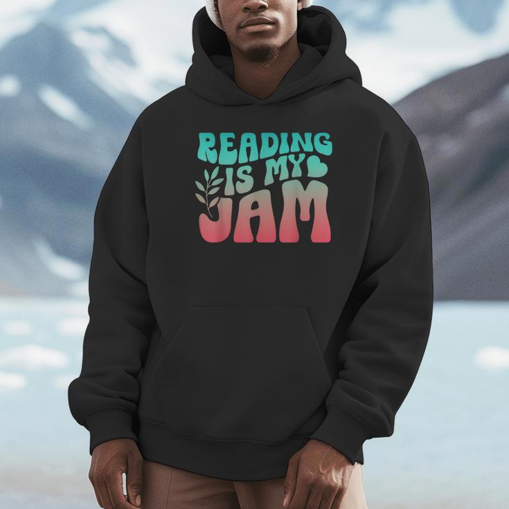 Reading Is My Jam Book Lover Bookworm Teacher Library Reader Unisex Hoodie Reading Is My Jam Book Lover Bookworm Teacher Library Reader Unisex Hoodie