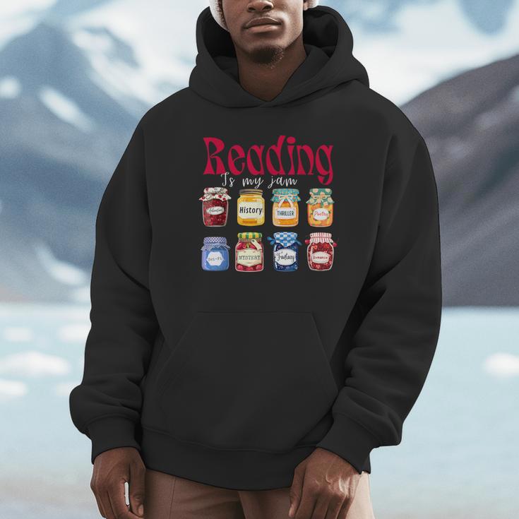Reading Is My Jam Teacher Student Book Lovers Unisex Hoodie Reading Is My Jam Teacher Student Book Lovers Unisex Hoodie