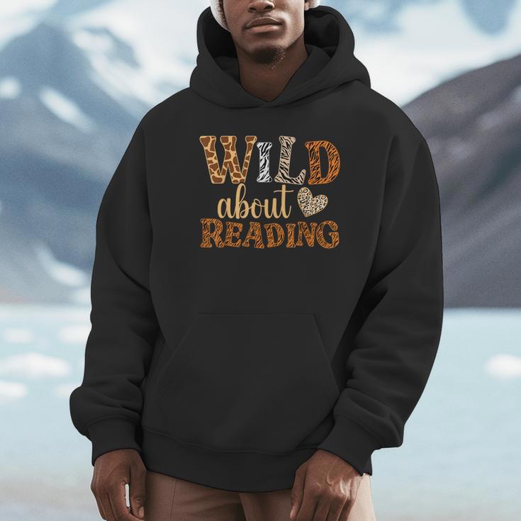 Reading Lover Wild About Reading Reading Books And Bookworm Unisex Hoodie