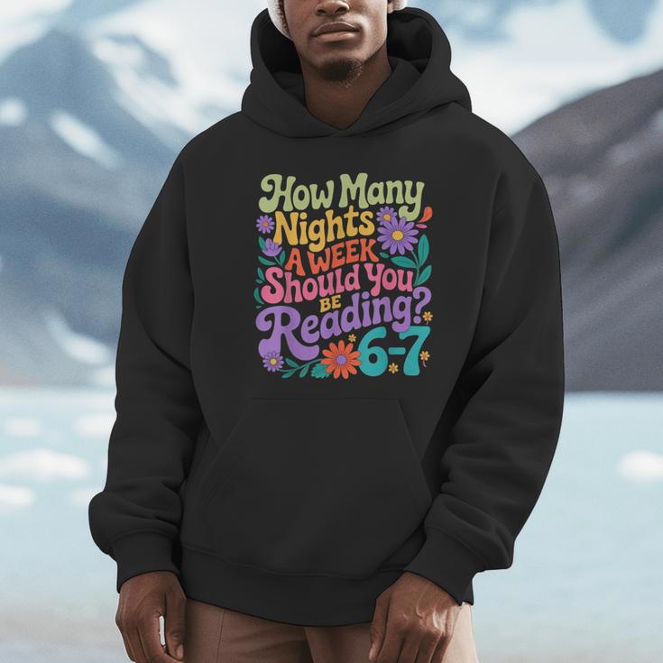 Reading Six Seven Meme Book Lover 67 Teacher 6 7 Unisex Hoodie