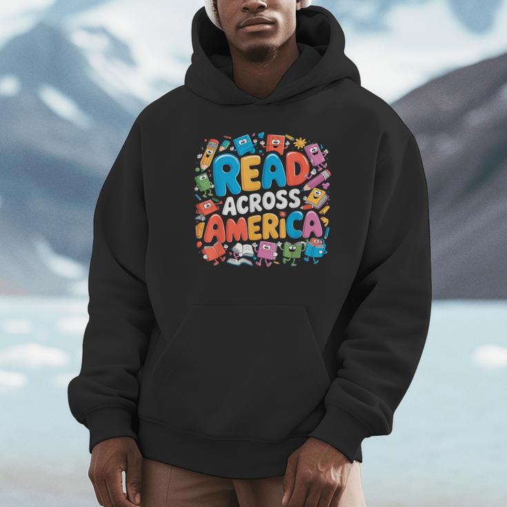 Reads Across Tee America Books Reader Reading Teacher Unisex Hoodie Reads Across Tee America Books Reader Reading Teacher Unisex Hoodie