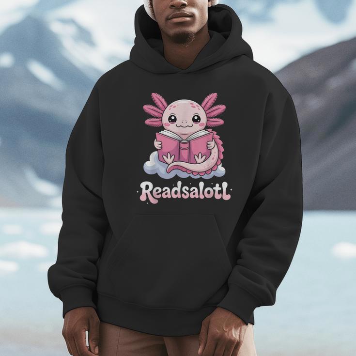 Readsalotl Axolotl Reading Cute Book Lover Bookworm Unisex Hoodie Readsalotl Axolotl Reading Cute Book Lover Bookworm Unisex Hoodie