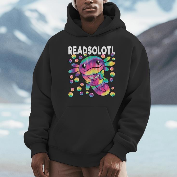 Readsolotl Cute Axolotl Book Lover Reading Women Girls Unisex Hoodie