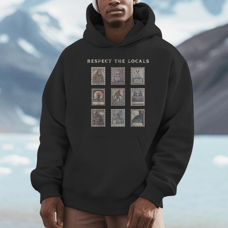 Respect The Locals Cryptid Mothman Hiking Bigfoot Introverts Unisex Hoodie Respect The Locals Cryptid Mothman Hiking Bigfoot Introverts Unisex Hoodie