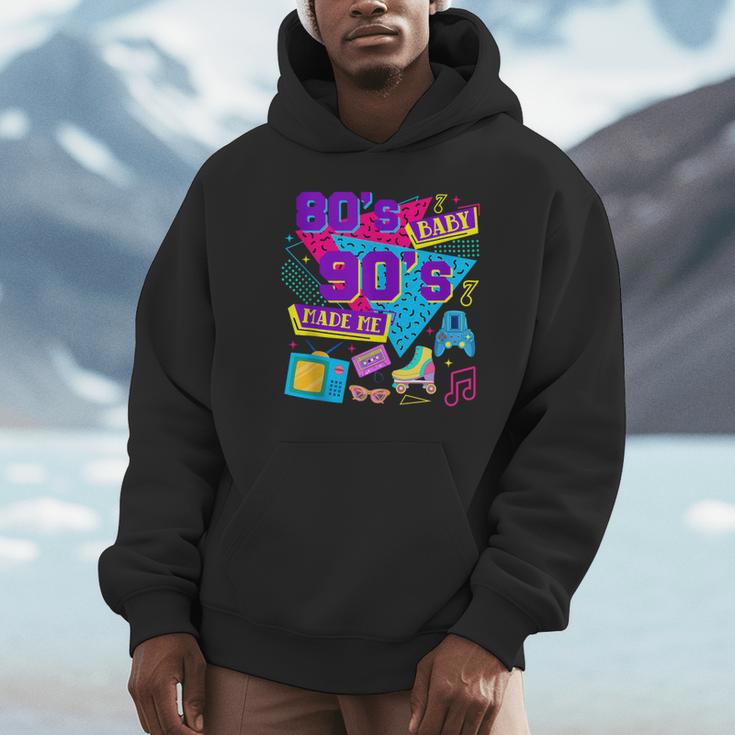 Retro 1980s 80's Baby 1990s 90's Made Me Nostalgia Birthday Unisex Hoodie Retro 1980s 80's Baby 1990s 90's Made Me Nostalgia Birthday Unisex Hoodie