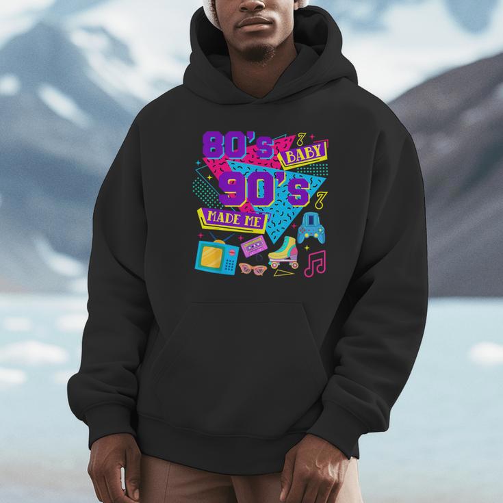 Retro 1980s 80's Baby 1990s 90's Made Me Nostalgia Birthday Unisex Hoodie Retro 1980s 80's Baby 1990s 90's Made Me Nostalgia Birthday Unisex Hoodie