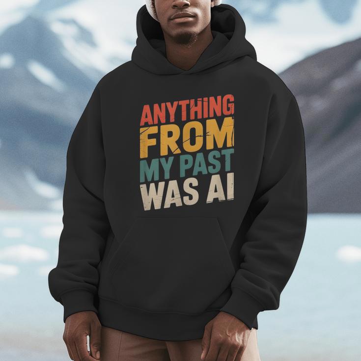 Retro AI Nostalgia Quote Distressed Vintage Unisex Hoodie Retro AI Nostalgia Quote Distressed Vintage Unisex Hoodie