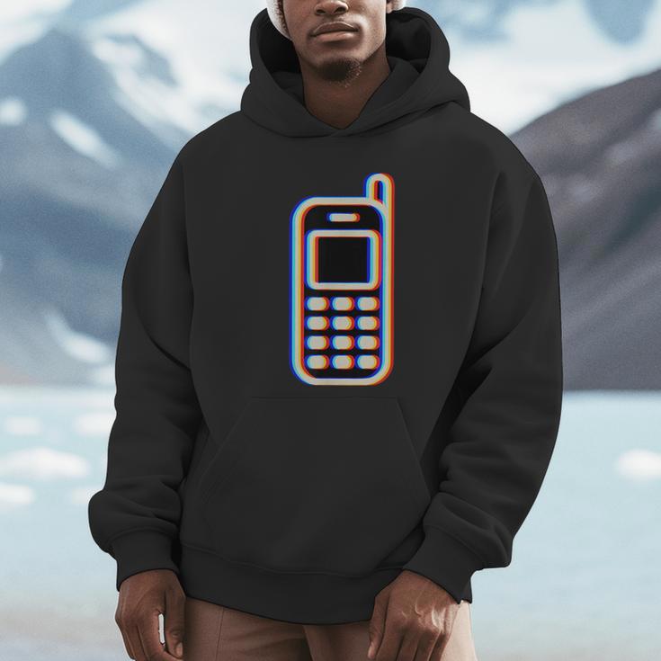 Retro Cell Vintage Mobile Phone 90s Nostalgia Vaporwave Fun Unisex Hoodie Retro Cell Vintage Mobile Phone 90s Nostalgia Vaporwave Fun Unisex Hoodie