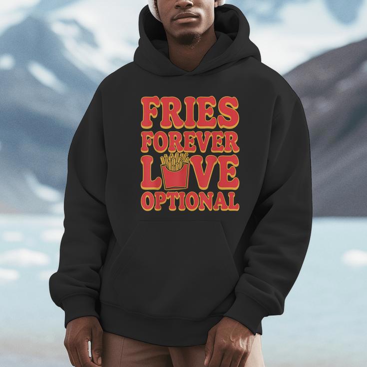 Retro Fast Food Nostalgia Vintage Diner Fries Shakes Burgers Unisex Hoodie