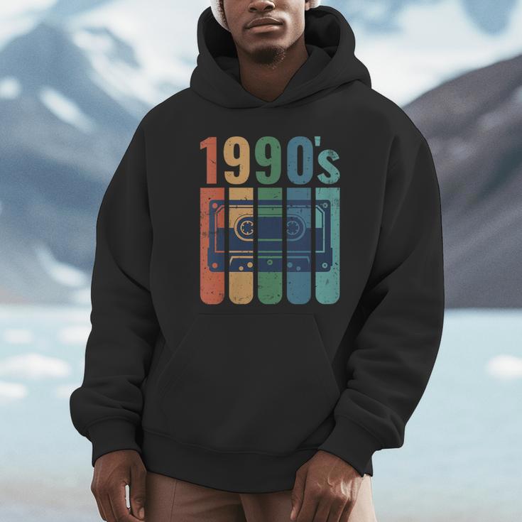 Retro Nineties Style Audio Tape Nostalgia Year 1990 Unisex Hoodie