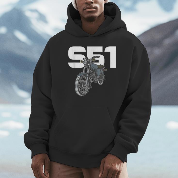 Retro Simme Moped Nostalgia Eastern Block Schwalbe Driver DDR Unisex Hoodie