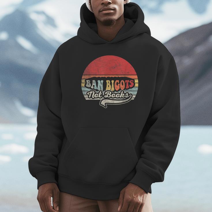 Retro Vintage Ban Bigots Not Books Shirt Free Banned Books Unisex Hoodie Retro Vintage Ban Bigots Not Books Shirt Free Banned Books Unisex Hoodie