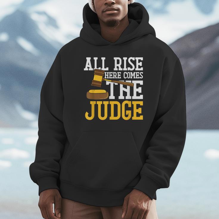 All Rise Here Comes The Judge Lawyer Graduation Quote Unisex Hoodie