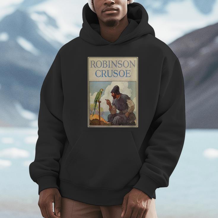 Robinson Crusoe Book Cover 1920 Unisex Hoodie Robinson Crusoe Book Cover 1920 Unisex Hoodie
