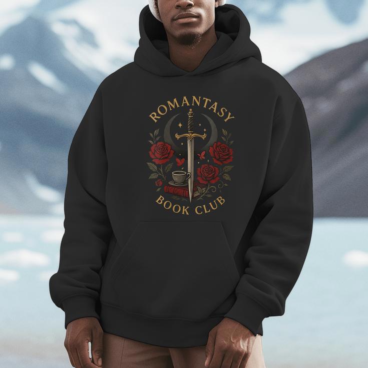 Romantasy Book Club Coffee Sword Roses Unisex Hoodie