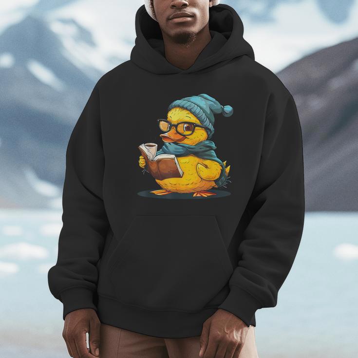 Rubber Duck Reading Book Rubber Duckie Reader Coffee Lover Unisex Hoodie Rubber Duck Reading Book Rubber Duckie Reader Coffee Lover Unisex Hoodie