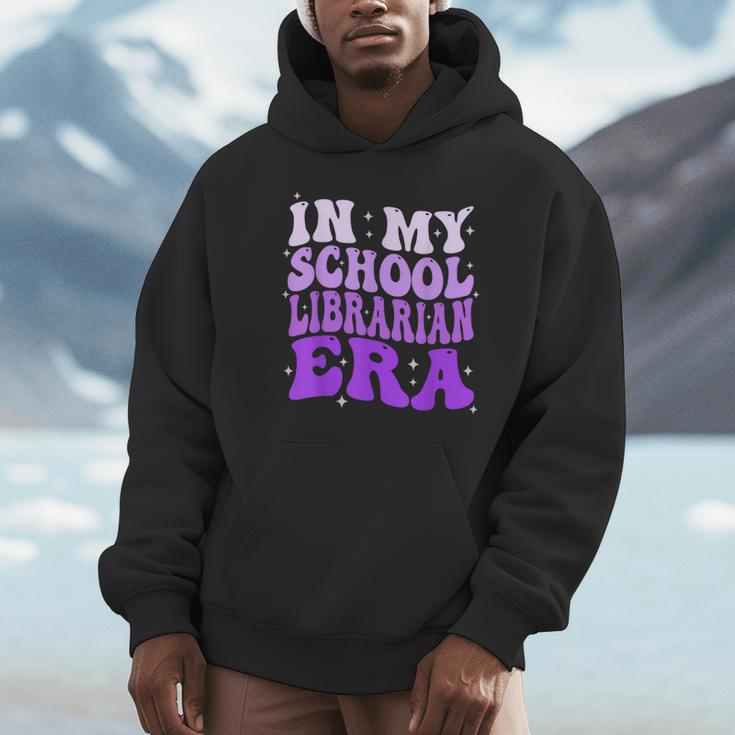 In My School Librarian Era Groovy Back To School Book Lover Unisex Hoodie In My School Librarian Era Groovy Back To School Book Lover Unisex Hoodie
