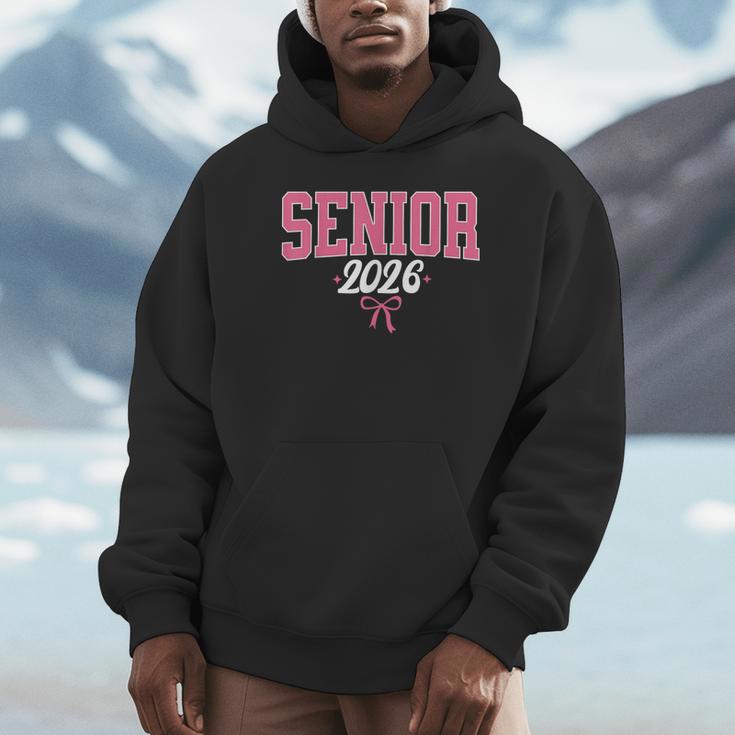 Senior 2026 Pink Coquette Bow Class Of 2026 Graduation Women Unisex Hoodie
