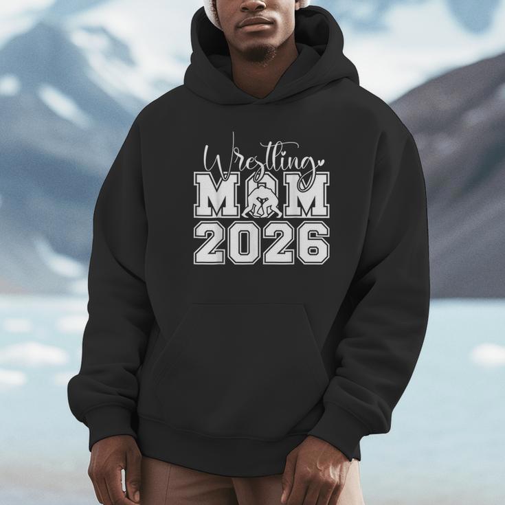 Senior 2026 Wrestling Mom Proud Senior 2026 Mom Graduation Unisex Hoodie