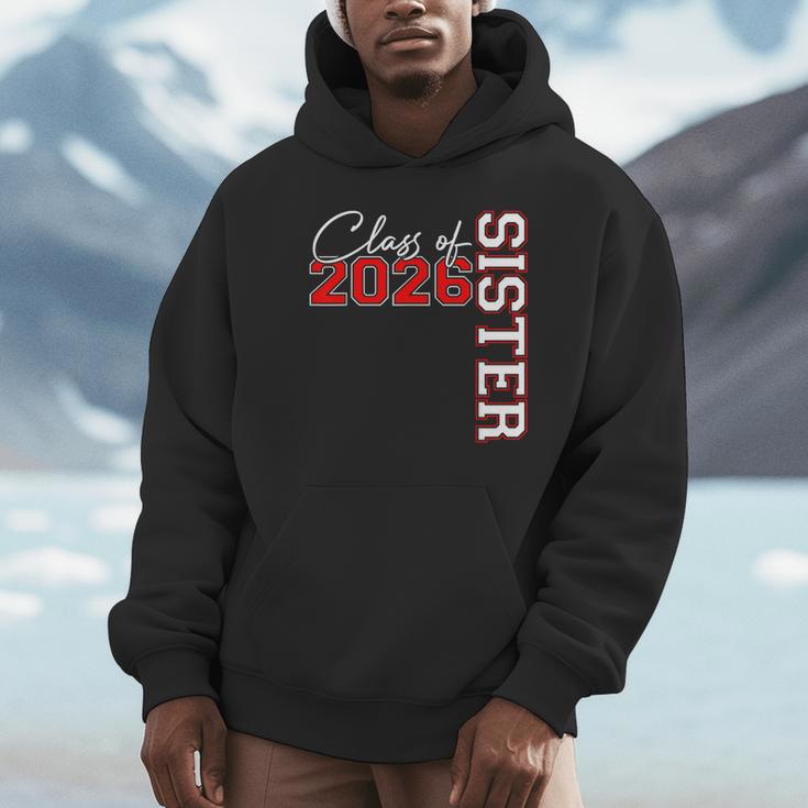 Senior Sister Class Of 2026 Proud Big Sis Graduation Family Unisex Hoodie