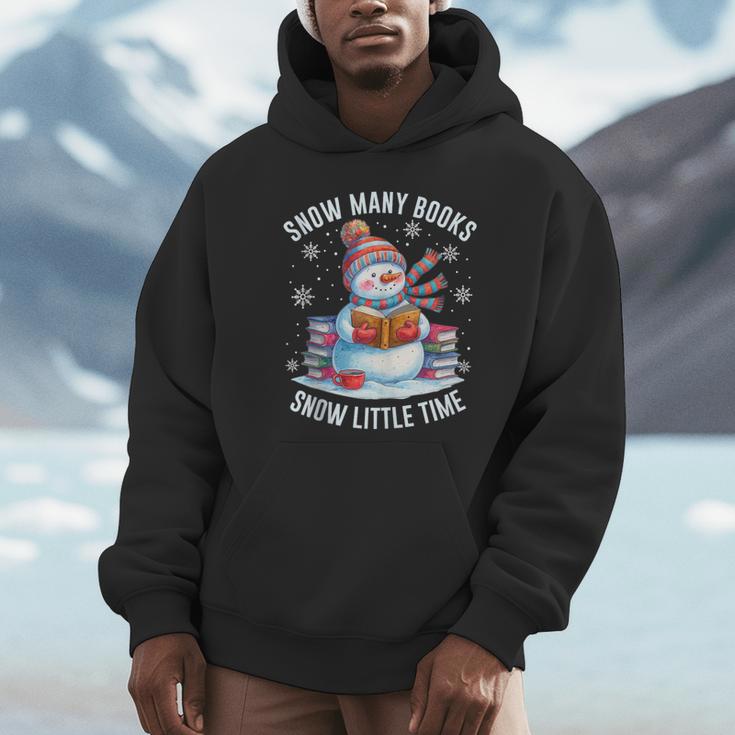 Snowman Reading Snow Many Books Snow Little Time Winter Unisex Hoodie Snowman Reading Snow Many Books Snow Little Time Winter Unisex Hoodie