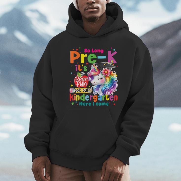 So Long Prek Pre-K Graduation Graduate Unicorn Kids Girls Unisex Hoodie