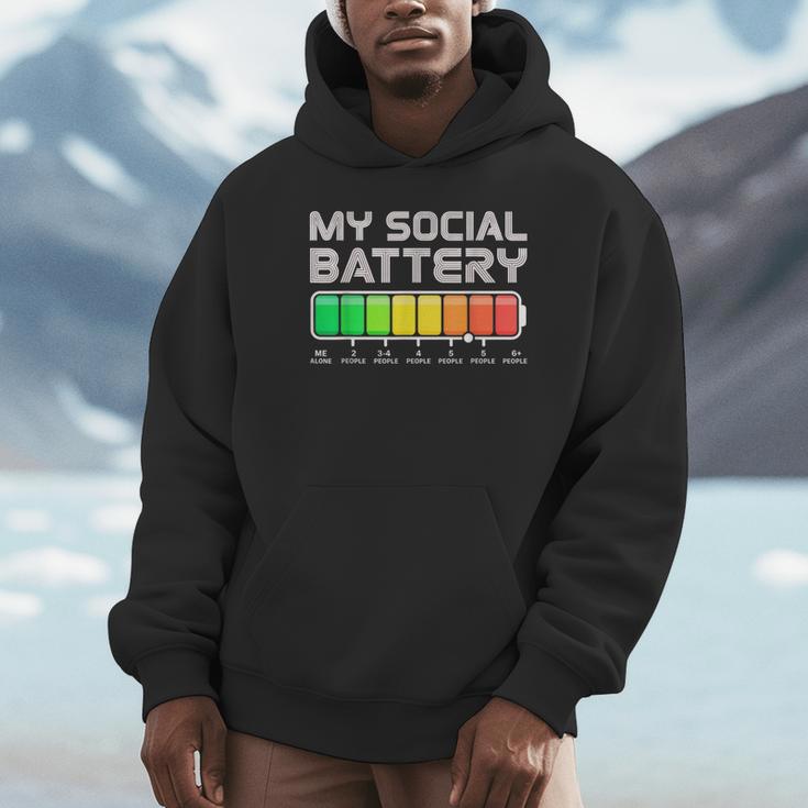 Social Battery Low Energy Antisocial Introvert Unisex Hoodie Social Battery Low Energy Antisocial Introvert Unisex Hoodie