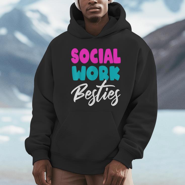 Social Worker Work Coworkers Best Friend Graduation MSW Unisex Hoodie