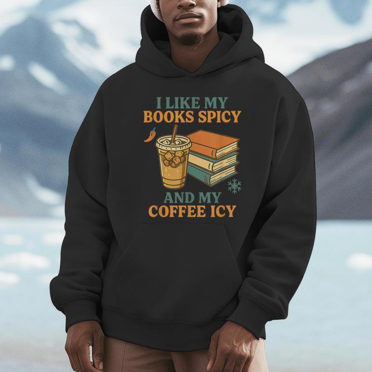 Spicy Books And Iced Coffee Book Lover Smut Reader Unisex Hoodie Spicy Books And Iced Coffee Book Lover Smut Reader Unisex Hoodie