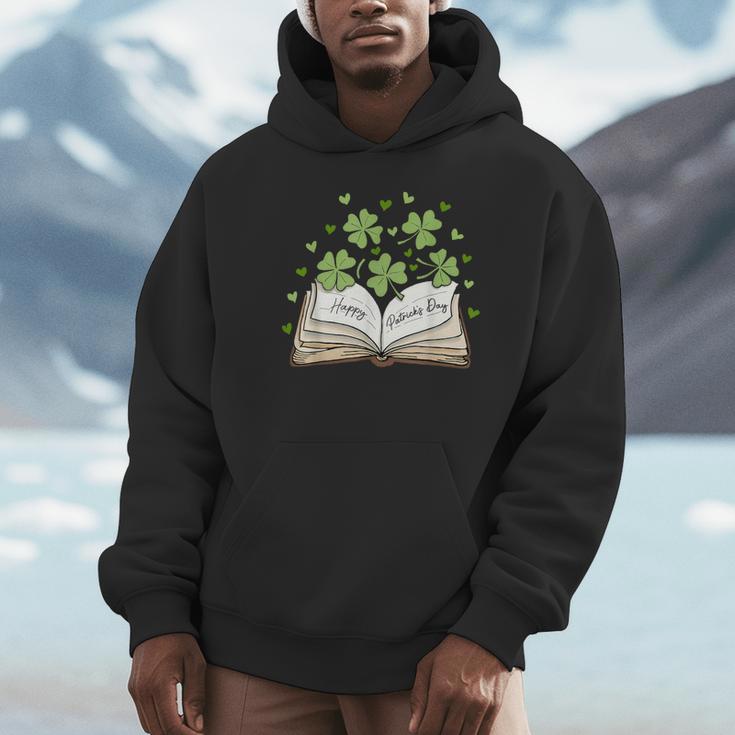 St Patricks Day Book Lover Librarian Reading Saint Pattys Unisex Hoodie