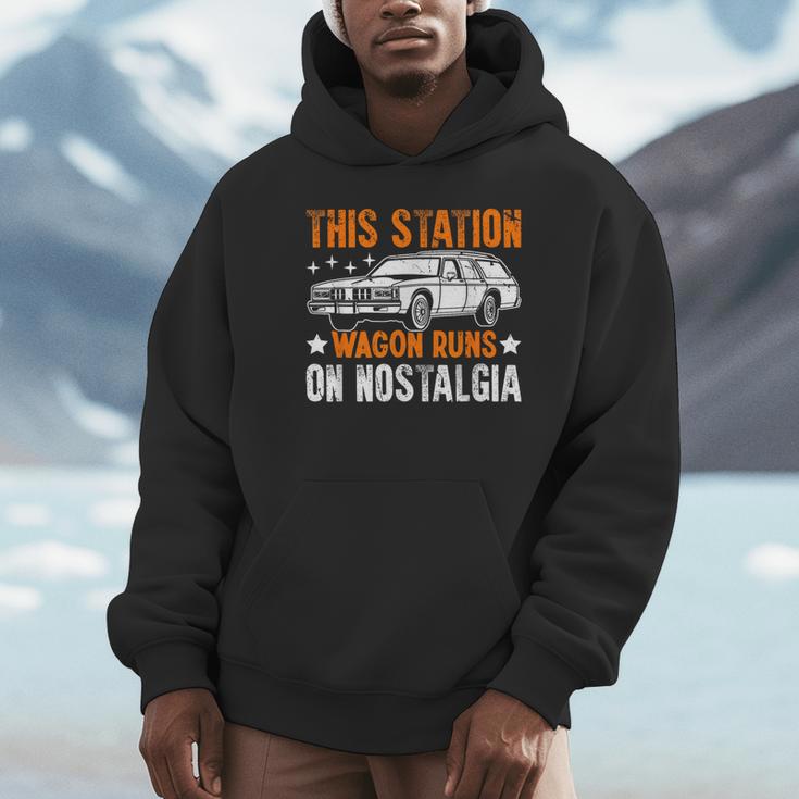 This Station Wagon Runs On Nostalgia Wagon Unisex Hoodie