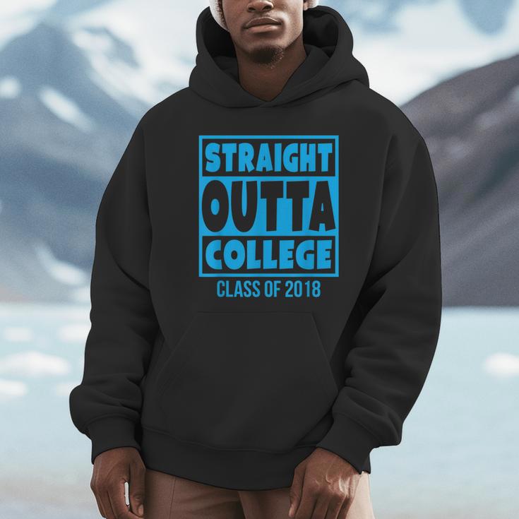 Straight Outta College Class Of 2018 Graduation Shirt Unisex Hoodie