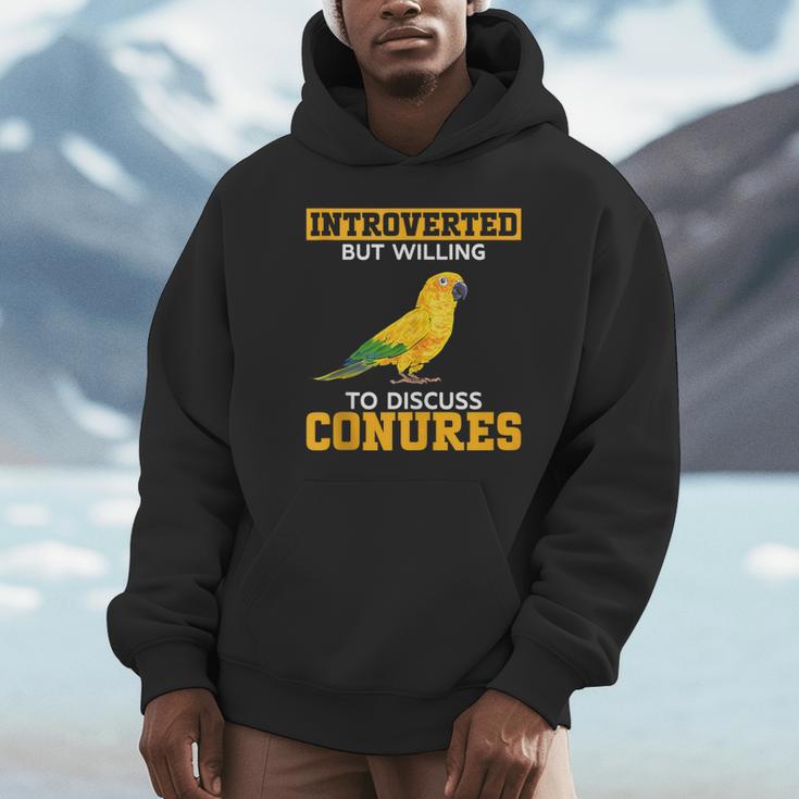 Sun Conure Introvert Parrot Bird Sun Conure Unisex Hoodie