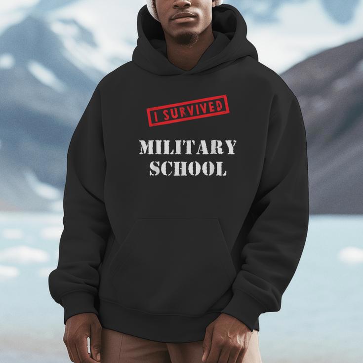 I Survived Military School Graduation Straight Outta Unisex Hoodie