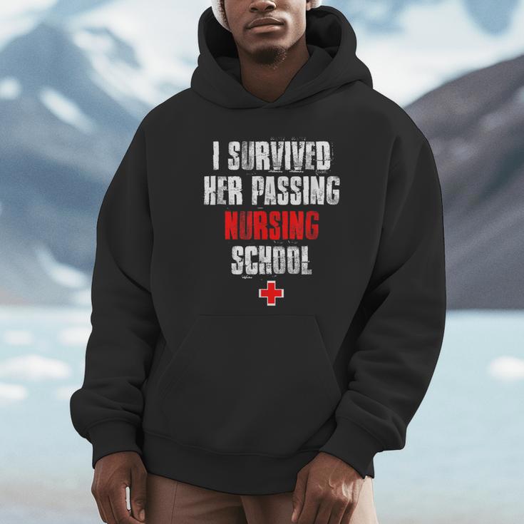 I Survived Her Passing Nursing School Graduation Unisex Hoodie