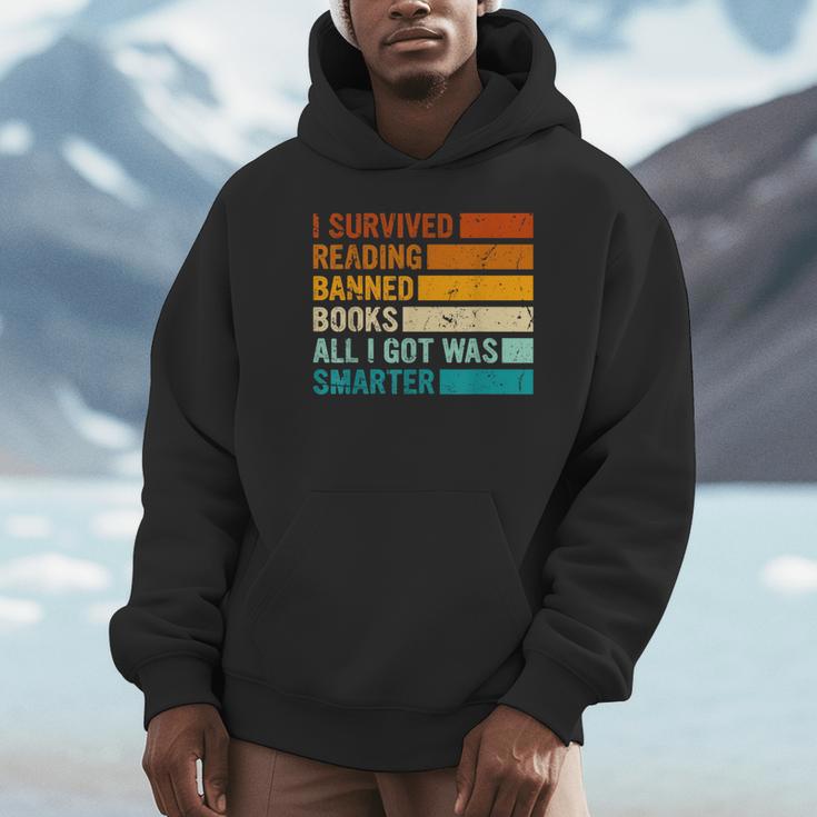 I Survived Reading Banned Books All I Got Was Smarter Unisex Hoodie