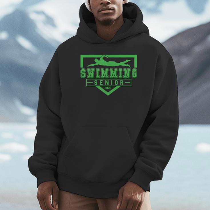 Swimming Senior Night Swim Senior 2026 Graduation 32 Unisex Hoodie