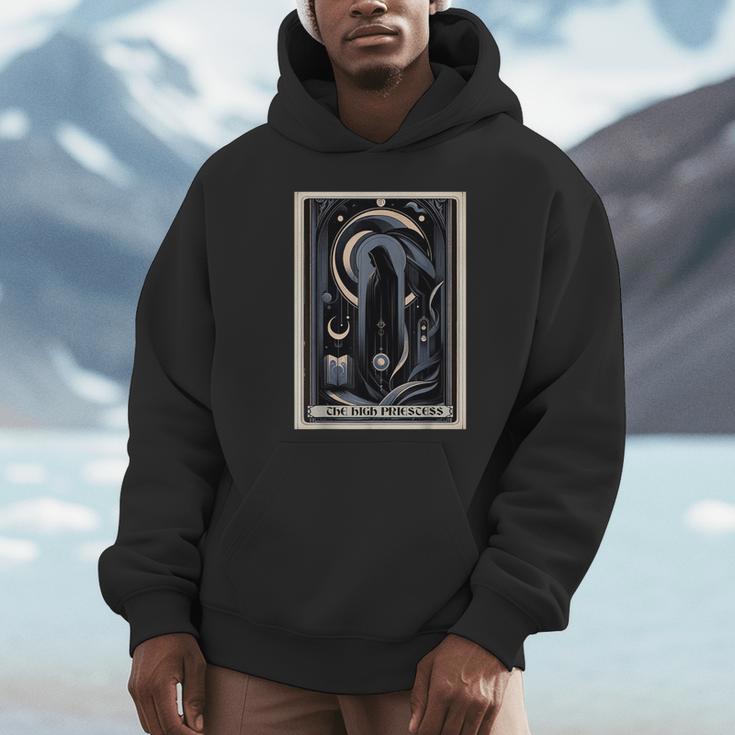 Tarot Cards Guide Book Esoteric Mysticism Clothing The High Priestess -Adults Small Classic Fit Short Sleeve Unisex Hoodie Tarot Cards Guide Book Esoteric Mysticism Clothing The High Priestess -Adults Small Classic Fit Short Sleeve Unisex Hoodie